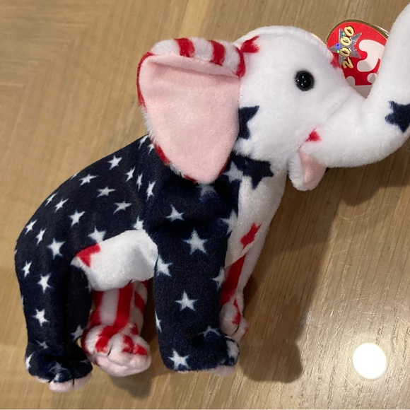 NWT Vintage "Righty 2000" Beanie Baby. Date of birth 7/4/2000. - Picture 11 of 15